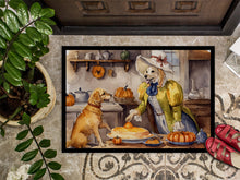 Load image into Gallery viewer, Yellow Lab Fall Kitchen Pumpkins Doormat -  18x27 Decorative Floor Mat – Indoor/Outdoor Rug