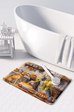 Load image into Gallery viewer, Yellow Lab Fall Kitchen Pumpkins Memory Foam Kitchen Mat