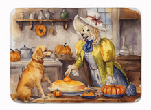 Load image into Gallery viewer, Yellow Lab Fall Kitchen Pumpkins Memory Foam Kitchen Mat