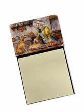 Load image into Gallery viewer, Yellow Lab Fall Kitchen Pumpkins Sticky Note Holder- Refiilable Desk Accessory Note Pad