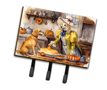 Load image into Gallery viewer, Yellow Lab Fall Kitchen Pumpkins Leash or Key Holder