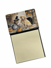 Load image into Gallery viewer, Yellow Lab Fall Kitchen Pumpkins Sticky Note Holder- Refiilable Desk Accessory Note Pad