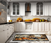 Load image into Gallery viewer, Lakeland Terrier Fall Kitchen Pumpkins Runner Mat 28x58