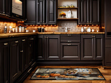 Load image into Gallery viewer, Lakeland Terrier Fall Kitchen Pumpkins Runner Mat 28x58