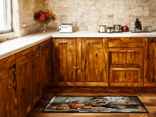 Load image into Gallery viewer, Lakeland Terrier Fall Kitchen Pumpkins Runner Mat 28x58