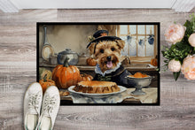 Load image into Gallery viewer, Lakeland Terrier Fall Kitchen Pumpkins Doormat -  18x27 Decorative Floor Mat – Indoor/Outdoor Rug