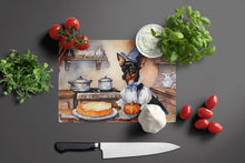 Load image into Gallery viewer, Miniature Pinscher Fall Kitchen Pumpkins Glass Cutting Boards – Durable, Decorative Kitchen Art Large