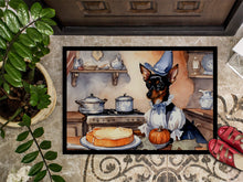 Load image into Gallery viewer, Miniature Pinscher Fall Kitchen Pumpkins Doormat -  18x27 Decorative Floor Mat – Indoor/Outdoor Rug