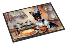Load image into Gallery viewer, Miniature Pinscher Fall Kitchen Pumpkins Doormat -  18x27 Decorative Floor Mat – Indoor/Outdoor Rug