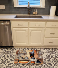 Load image into Gallery viewer, Miniature Pinscher Fall Kitchen Pumpkins Memory Foam Kitchen Mat