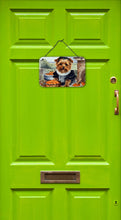 Load image into Gallery viewer, Norfolk Terrier Fall Kitchen Pumpkins Wall or Door Hanging Prints