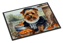 Load image into Gallery viewer, Norfolk Terrier Fall Kitchen Pumpkins Doormat -  18x27 Decorative Floor Mat – Indoor/Outdoor Rug