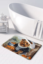 Load image into Gallery viewer, Norfolk Terrier Fall Kitchen Pumpkins Memory Foam Kitchen Mat