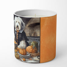 Load image into Gallery viewer, Old English Sheepdog Fall Kitchen Pumpkins Decorative Soy Candle