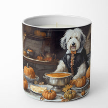 Load image into Gallery viewer, Old English Sheepdog Fall Kitchen Pumpkins Decorative Soy Candle