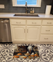 Load image into Gallery viewer, Old English Sheepdog Fall Kitchen Pumpkins Memory Foam Kitchen Mat