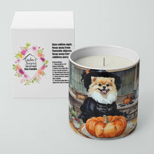 Load image into Gallery viewer, Pomeranian Fall Kitchen Pumpkins Decorative Soy Candle