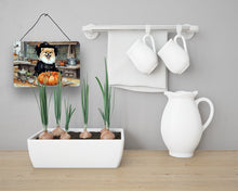 Load image into Gallery viewer, Pomeranian Fall Kitchen Pumpkins Wall or Door Hanging Prints
