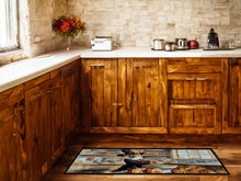 Load image into Gallery viewer, Pomeranian Fall Kitchen Pumpkins Runner Mat 28x58