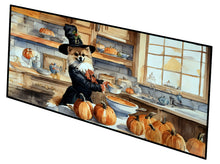 Load image into Gallery viewer, Pomeranian Fall Kitchen Pumpkins Runner Mat 28x58