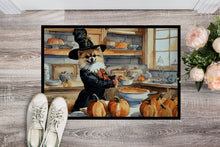 Load image into Gallery viewer, Pomeranian Fall Kitchen Pumpkins Doormat - 24x36 Decorative Floor Mat – Indoor/Outdoor Rug with Artistic Flair