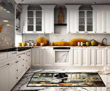 Load image into Gallery viewer, Poodle Fall Kitchen Pumpkins Runner Mat 28x58