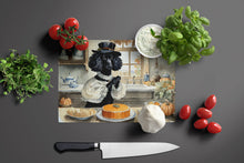 Load image into Gallery viewer, Poodle Fall Kitchen Pumpkins Glass Cutting Boards – Durable, Decorative Kitchen Art Large