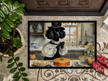 Load image into Gallery viewer, Poodle Fall Kitchen Pumpkins Doormat -  18x27 Decorative Floor Mat – Indoor/Outdoor Rug