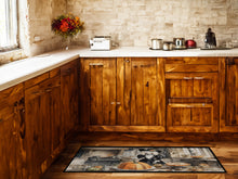 Load image into Gallery viewer, Poodle Fall Kitchen Pumpkins Runner Mat 28x58