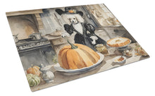Load image into Gallery viewer, Poodle Fall Kitchen Pumpkins Glass Cutting Boards – Durable, Decorative Kitchen Art Large