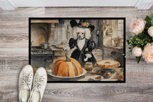 Load image into Gallery viewer, Poodle Fall Kitchen Pumpkins Doormat -  18x27 Decorative Floor Mat – Indoor/Outdoor Rug
