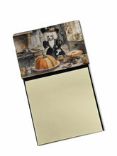Load image into Gallery viewer, Poodle Fall Kitchen Pumpkins Sticky Note Holder- Refiilable Desk Accessory Note Pad