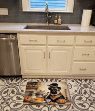 Load image into Gallery viewer, Pug Fall Kitchen Pumpkins Memory Foam Kitchen Mat
