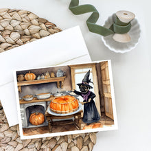 Load image into Gallery viewer, Pug Fall Kitchen Pumpkins Greeting Cards -  Blank Note Cards – 8-Pack of Artist-Designed Cards with Envelopes