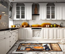 Load image into Gallery viewer, Pug Fall Kitchen Pumpkins Runner Mat 28x58