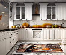 Load image into Gallery viewer, Rottweiler Fall Kitchen Pumpkins Runner Mat 28x58