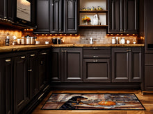 Load image into Gallery viewer, Rottweiler Fall Kitchen Pumpkins Runner Mat 28x58