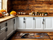 Load image into Gallery viewer, Rottweiler Fall Kitchen Pumpkins Runner Mat 28x58