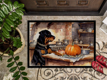 Load image into Gallery viewer, Rottweiler Fall Kitchen Pumpkins Doormat - 24x36 Decorative Floor Mat – Indoor/Outdoor Rug with Artistic Flair