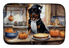 Load image into Gallery viewer, Rottweiler Fall Kitchen Pumpkins Dish Drying Mat