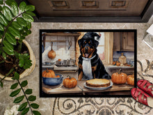 Load image into Gallery viewer, Rottweiler Fall Kitchen Pumpkins Doormat - 24x36 Decorative Floor Mat – Indoor/Outdoor Rug with Artistic Flair