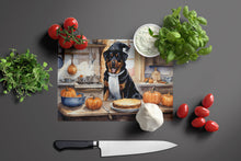 Load image into Gallery viewer, Rottweiler Fall Kitchen Pumpkins Glass Cutting Boards – Durable, Decorative Kitchen Art Large