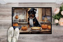 Load image into Gallery viewer, Rottweiler Fall Kitchen Pumpkins Doormat -  18x27 Decorative Floor Mat – Indoor/Outdoor Rug