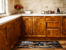 Load image into Gallery viewer, Schnauzer Fall Kitchen Pumpkins Runner Mat 28x58