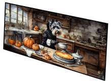 Load image into Gallery viewer, Schnauzer Fall Kitchen Pumpkins Runner Mat 28x58