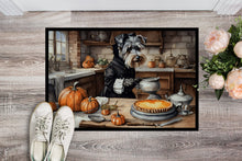 Load image into Gallery viewer, Schnauzer Fall Kitchen Pumpkins Doormat - 24x36 Decorative Floor Mat – Indoor/Outdoor Rug with Artistic Flair