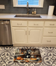Load image into Gallery viewer, Schnauzer Fall Kitchen Pumpkins Memory Foam Kitchen Mat