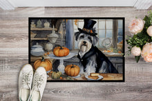 Load image into Gallery viewer, Schnauzer Fall Kitchen Pumpkins Doormat -  18x27 Decorative Floor Mat – Indoor/Outdoor Rug