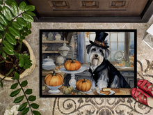 Load image into Gallery viewer, Schnauzer Fall Kitchen Pumpkins Doormat -  18x27 Decorative Floor Mat – Indoor/Outdoor Rug