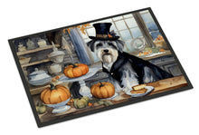 Load image into Gallery viewer, Schnauzer Fall Kitchen Pumpkins Doormat -  18x27 Decorative Floor Mat – Indoor/Outdoor Rug